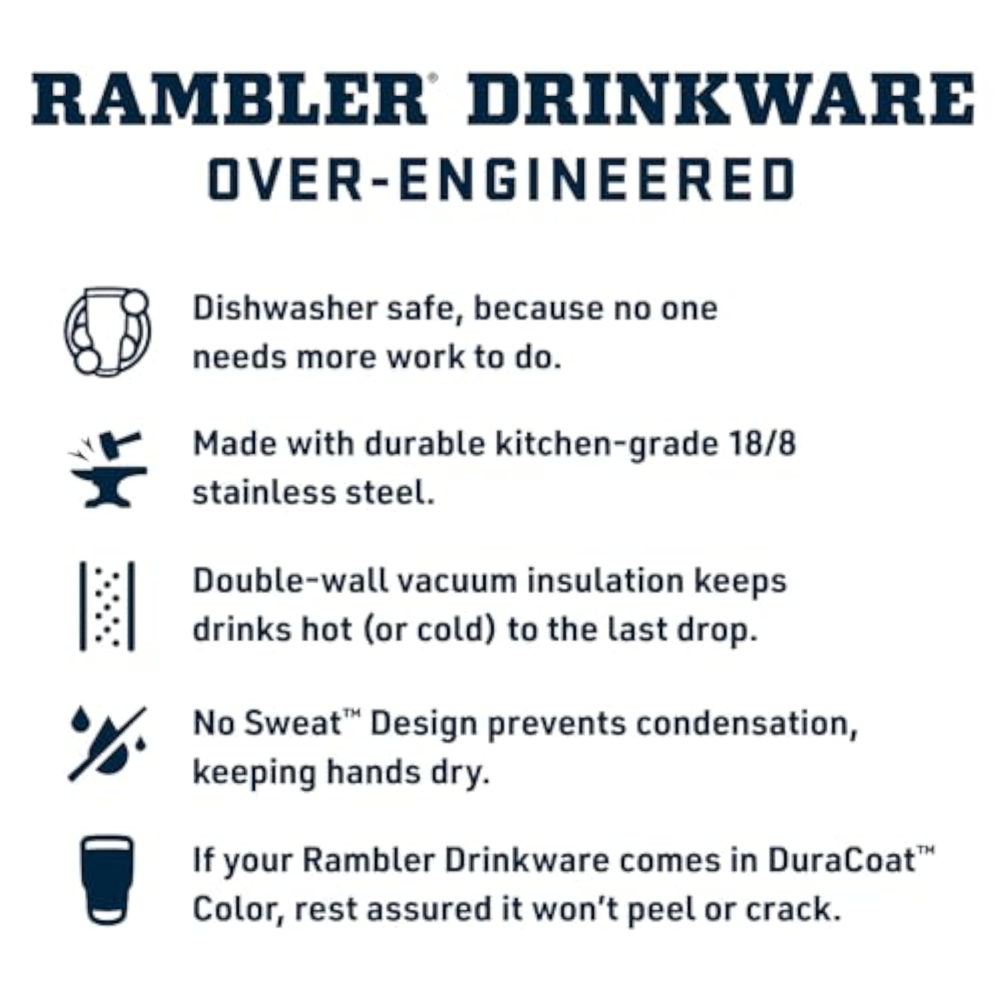 Rambler 16 oz Stackable Tumbler, Vacuum Insulated